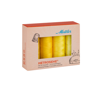 Image of a METROSENE® kit of 4 spools, yellow colored METROSENE® kit of 4 spools, yellow spool