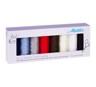 Bild einer SILK-FINISH COTTON 8er Kit farbigen SILK-FINISH COTTON 8er Kit Spule