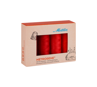 Image of a METROSENE® kit of 4 spools, red colored METROSENE® kit of 4 spools, red spool