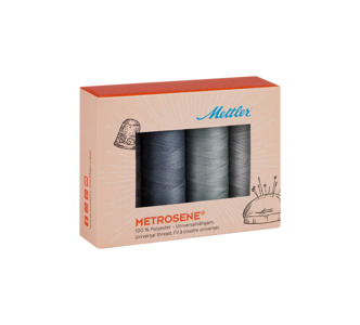 Image of a METROSENE® kit of 4 spools, grey colored METROSENE® kit of 4 spools, grey spool