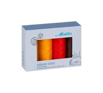 Bild einer DENIM DOC 4er Kit Terra farbigen DENIM DOC 4er Kit Terra Spule