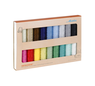 Image of a METROSENE® kit of 18 spools (150m/164yds) colored METROSENE® kit of 18 spools (150m/164yds) spool