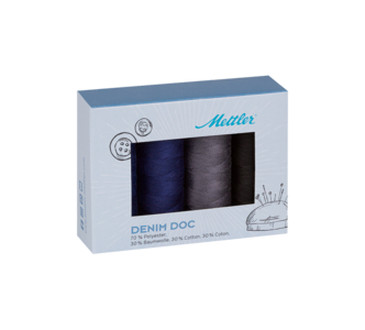 Bild einer DENIM DOC 4er Kit Dark farbigen DENIM DOC 4er Kit Dark Spule