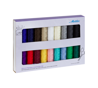 Bild einer SILK-FINISH COTTON 18er Kit farbigen SILK-FINISH COTTON 18er Kit Spule
