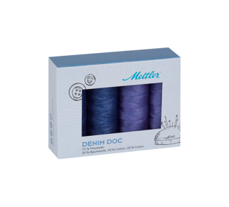 Bild einer DENIM DOC 4er Kit Blue farbigen DENIM DOC 4er Kit Blue Spule