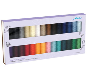 Bild einer SILK-FINISH COTTON 28er Kit farbigen SILK-FINISH COTTON 28er Kit Spule
